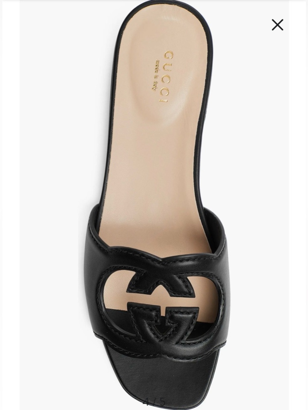 Gucci Interlocking G Cutout Slide Sandal
